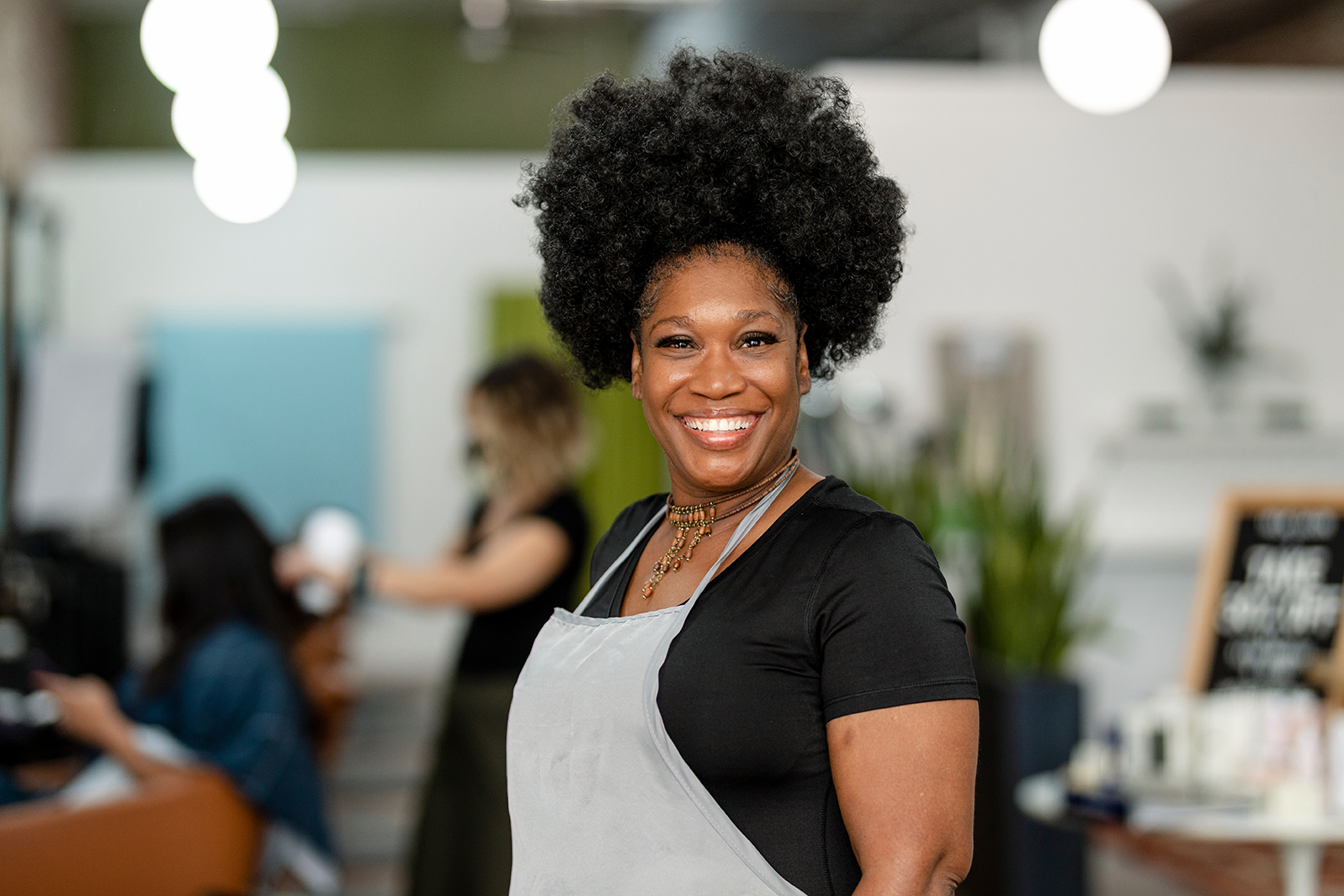 Image of a salon owner
