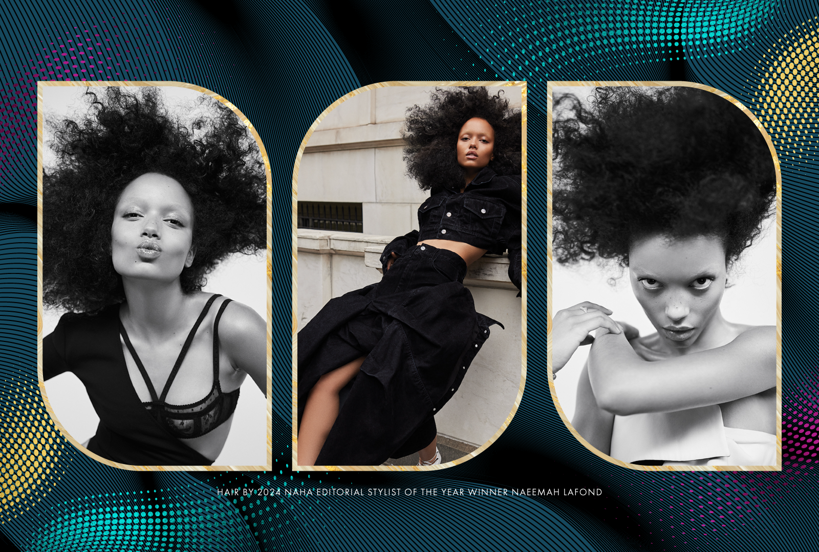 Image of Naeemah LaFond's NAHA 2024 Winning Editorial Stylist of the Year Collection