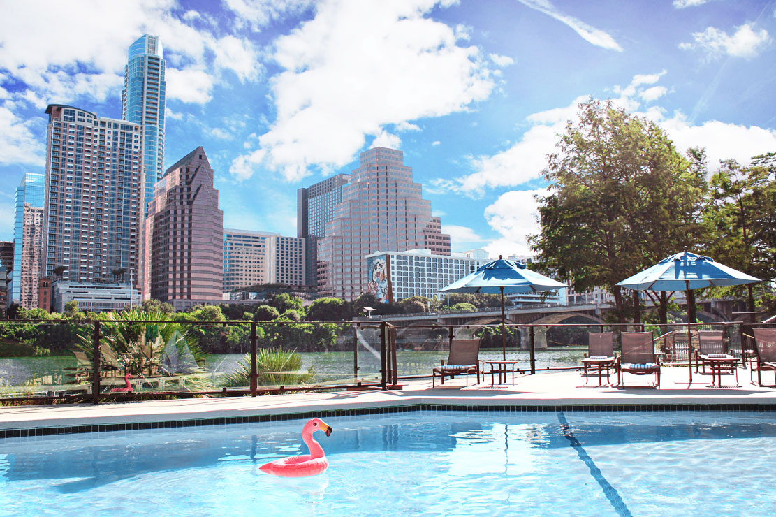 Image of a hotel pool